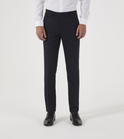 Newman Suit Slim Trousers Black Check