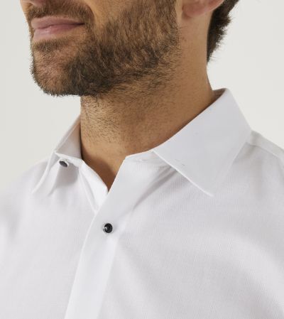 Luxury Cotton Formal Slim Dress Shirt White