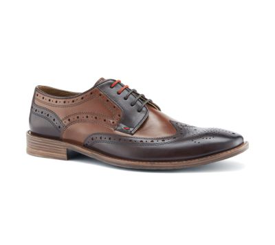 Tan / Cognac 2-Tone Brogue Shoes