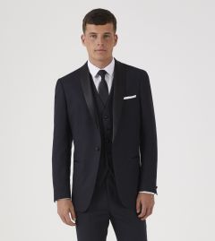 Newman Tailored Dinner Suit Black Check