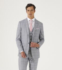 Anello Tailored Suit Grey Check