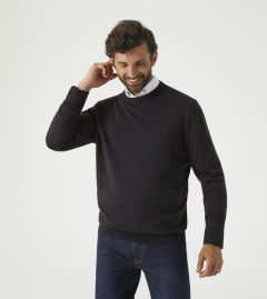 Alex Merino Blend Crewneck Sweater Black