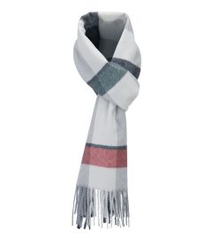 Reed Red / Grey Check Scarf