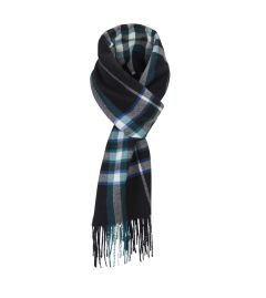 Lucas Green / Teal Check Scarf