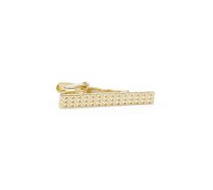 Gold Textured Tie Clip