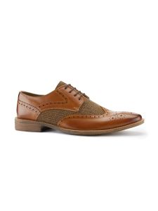 Tan / Tweed Brogue Shoes